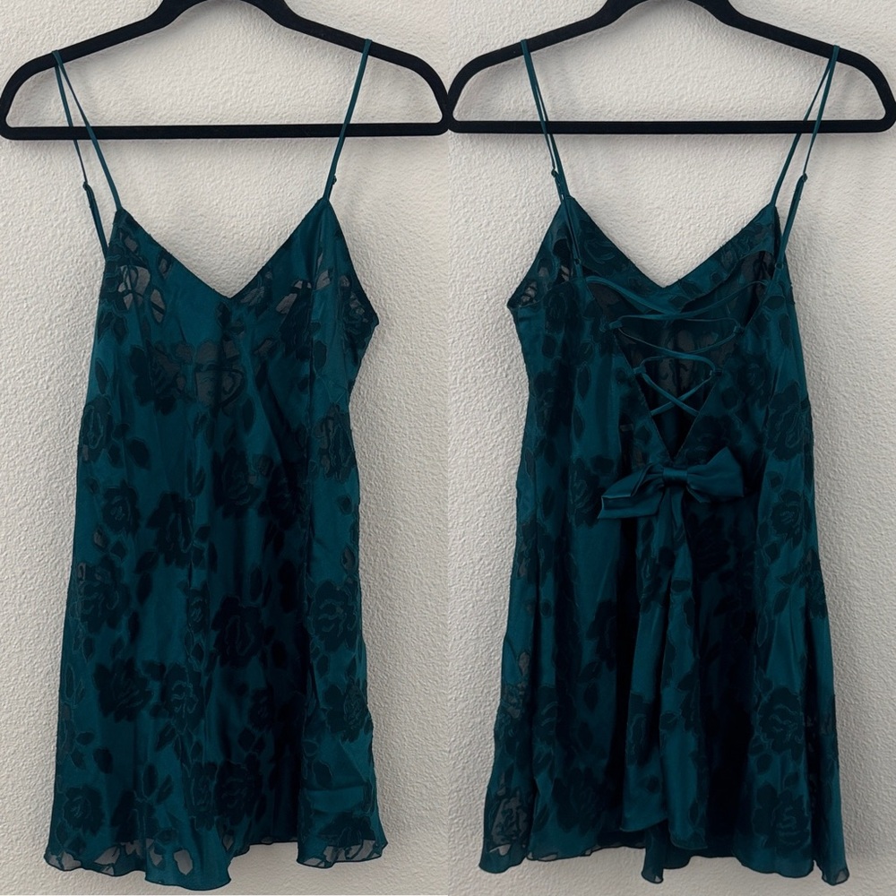Vintage Victoria's Secret Gold Label Sheer Slip Babydoll Dress Lingerie Medium